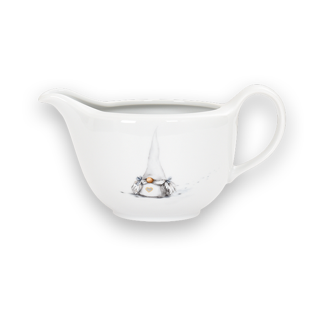 Christmas Gnome White Gravy Boat 50 cl