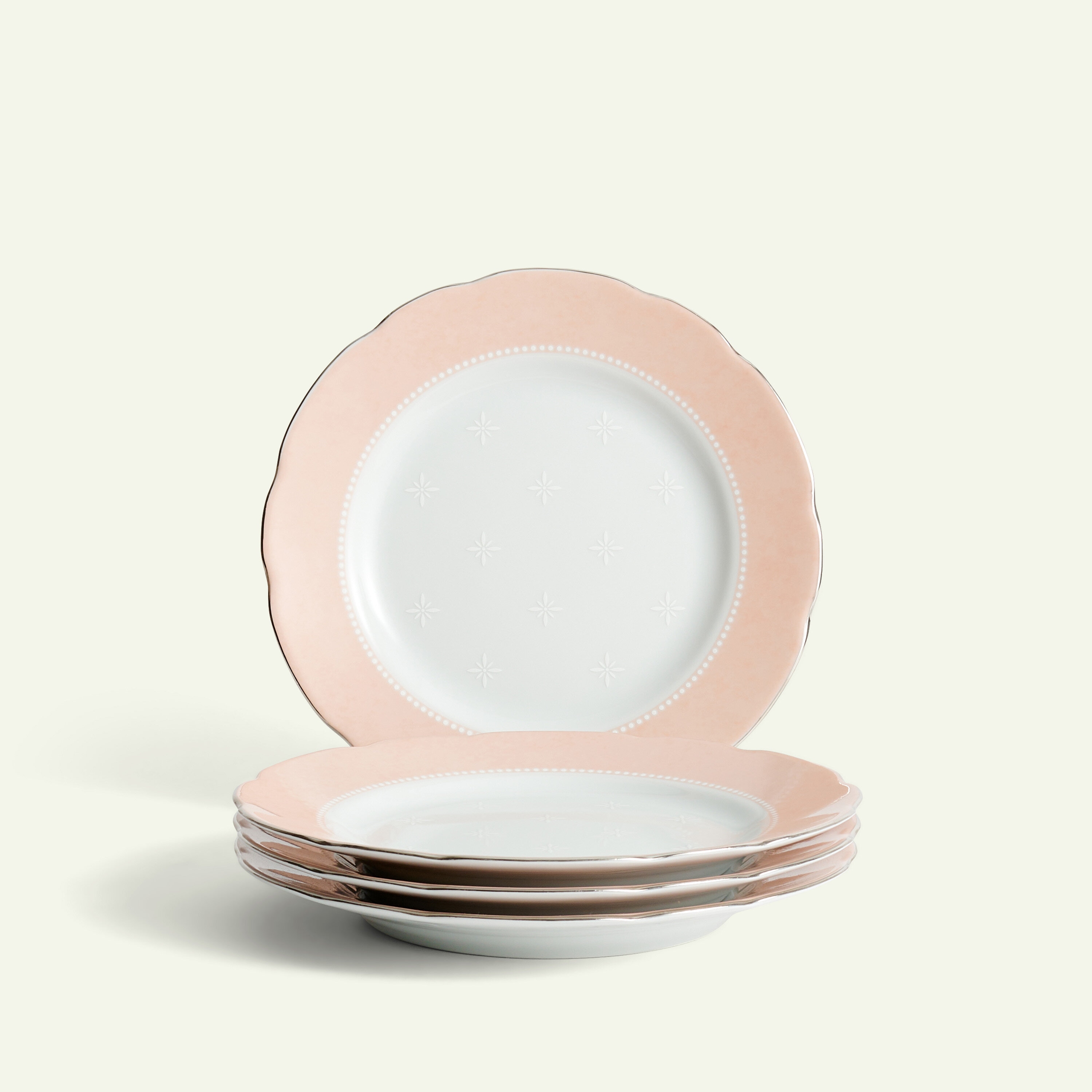 Moments Pink Side Plate 19 cm, 4-pack