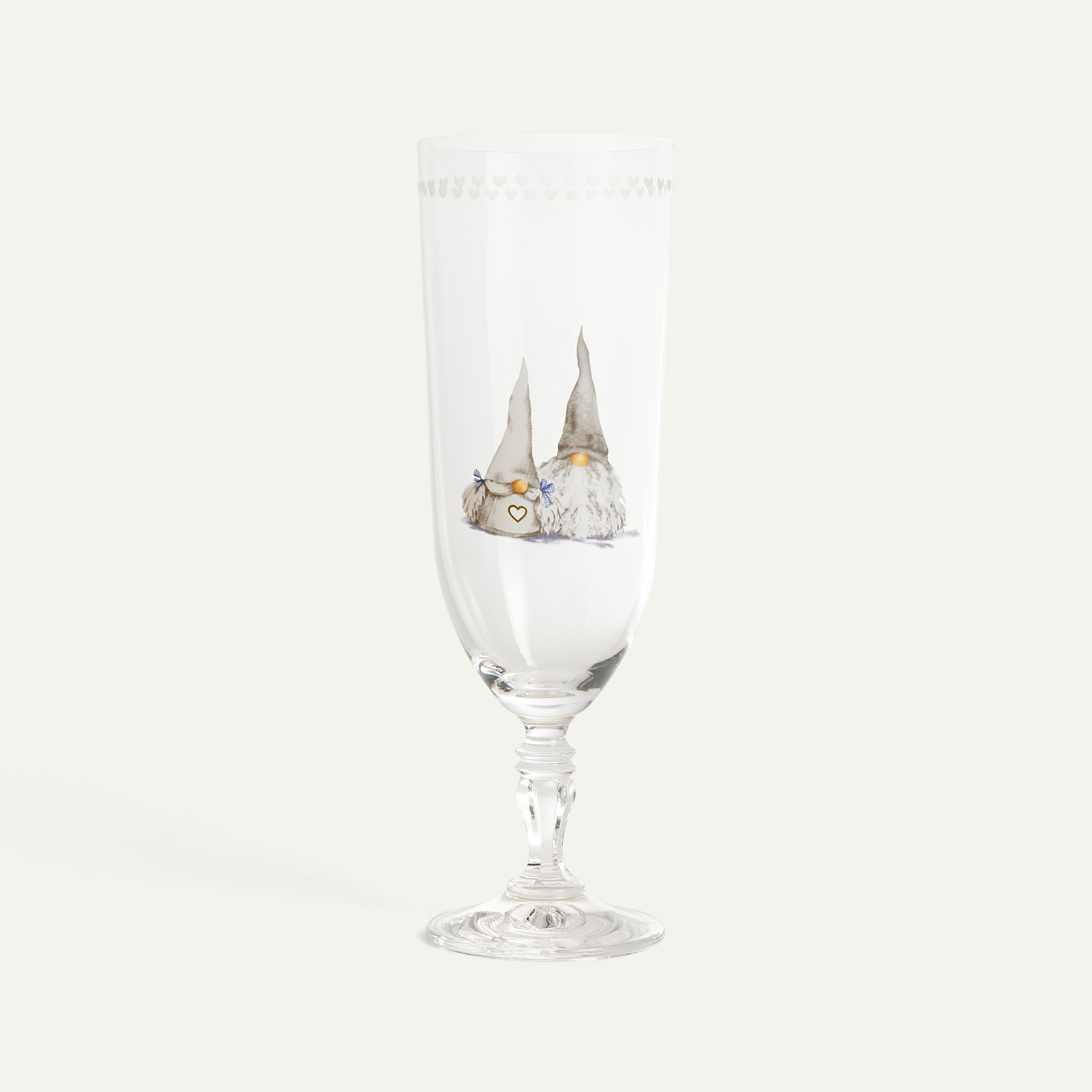 Christmas Gnome White Beer Glass 40 cl