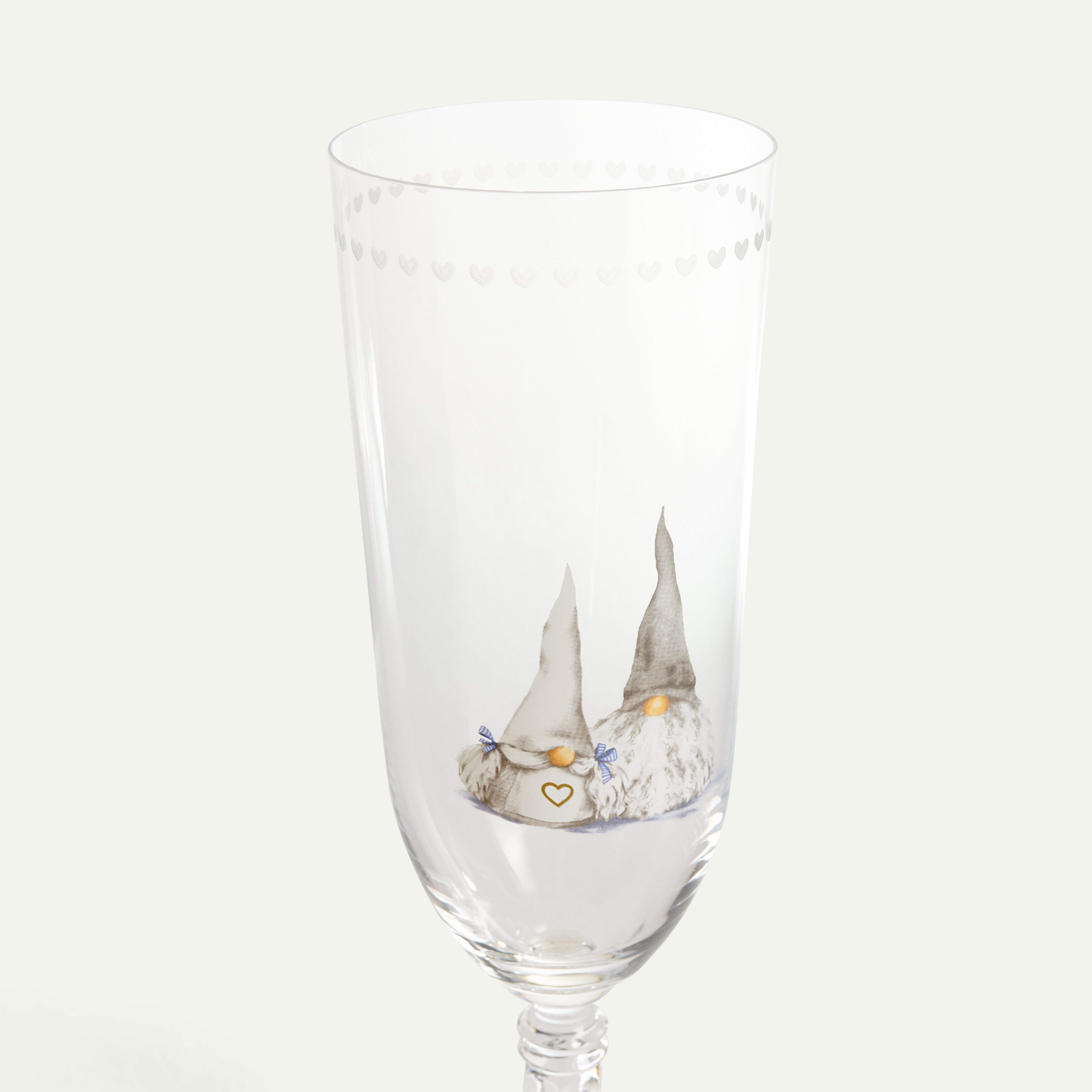 Christmas Gnome White Beer Glass 40 cl