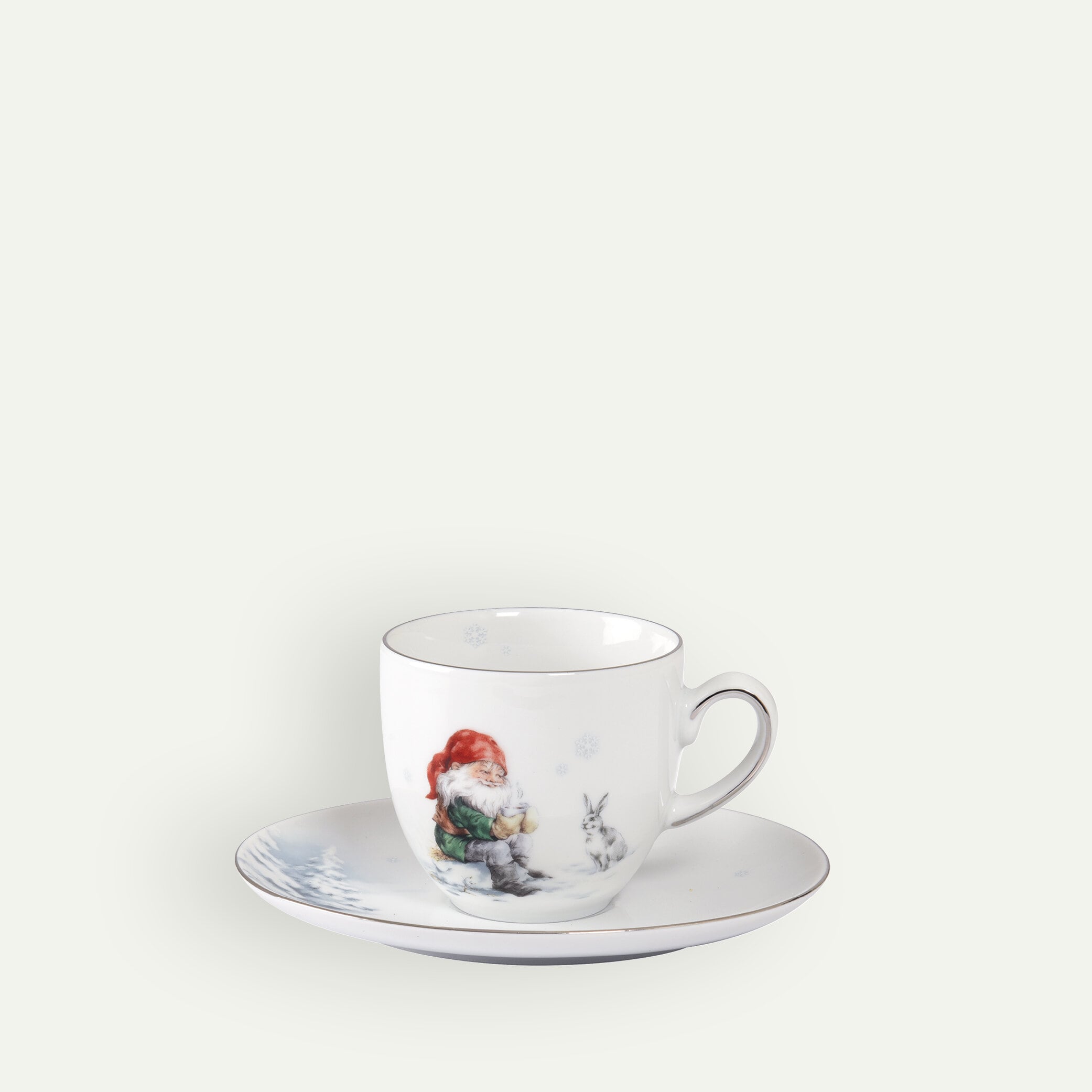 Santa´s Christmas Coffee Cup with Saucer 20 cl