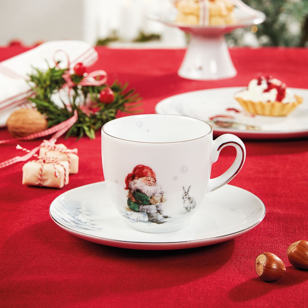 Santa´s Christmas Coffee Cup with Saucer 20 cl