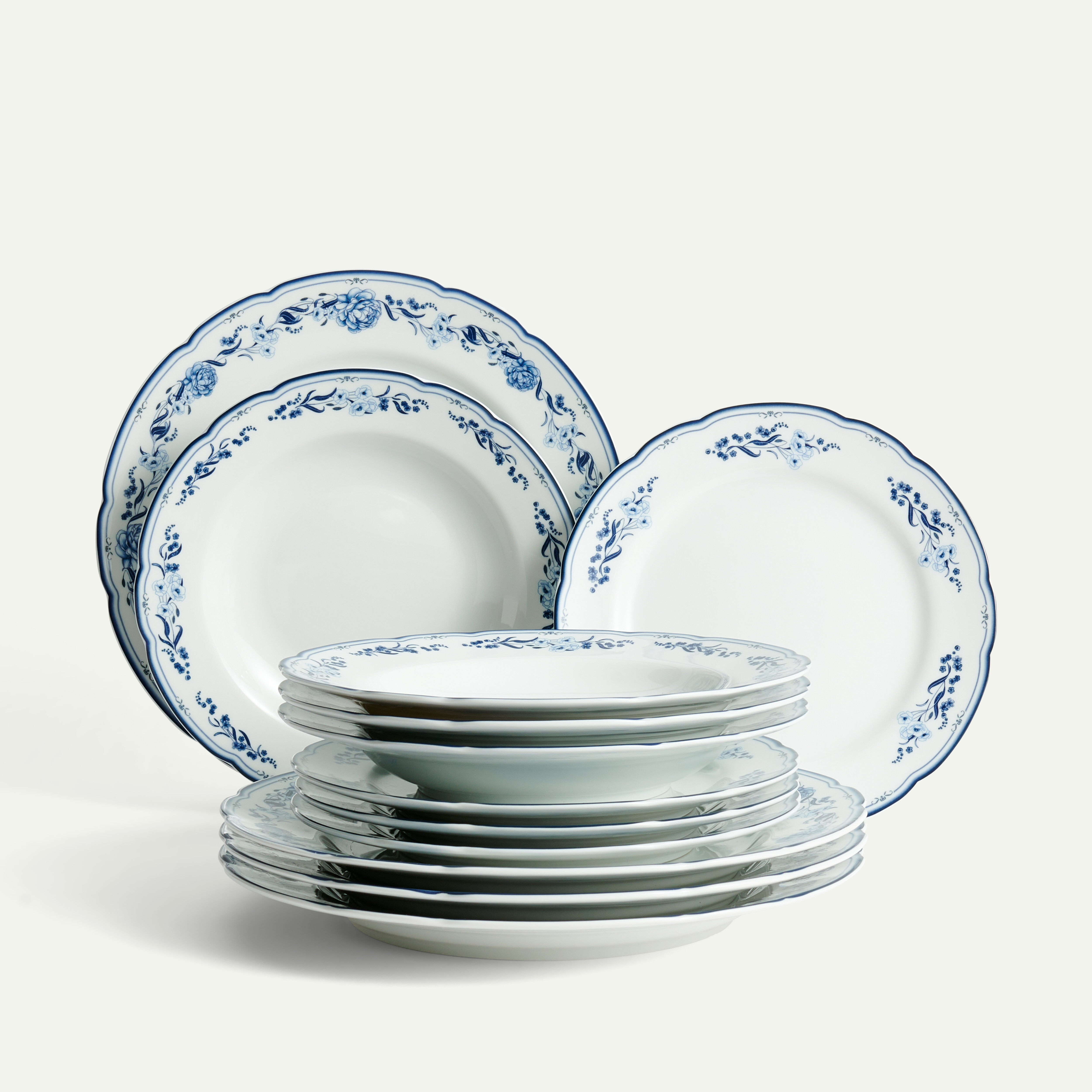 Aspvik Plate Set, 12 Pieces