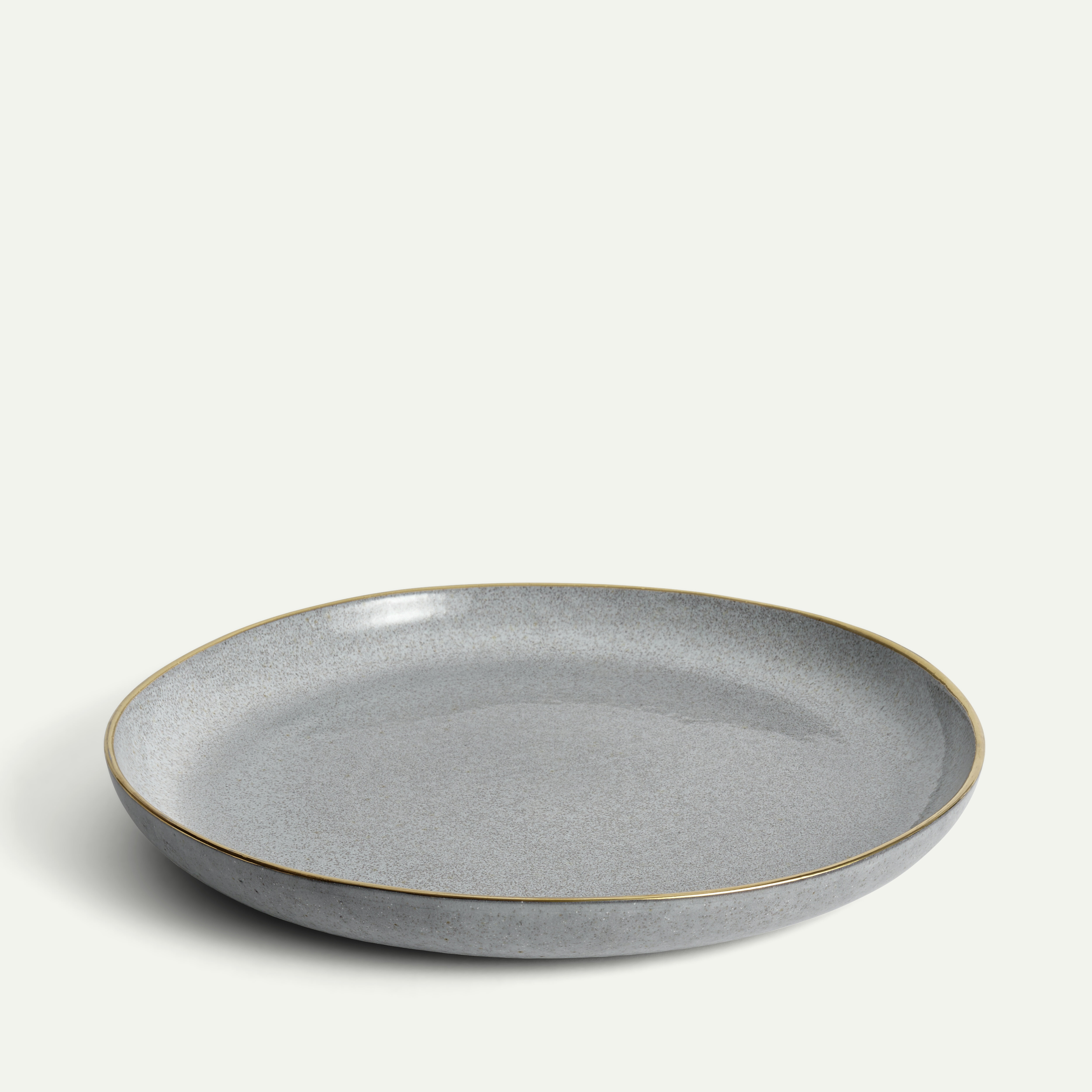 Pepper Serving Dish with Gold Rim 36 cm