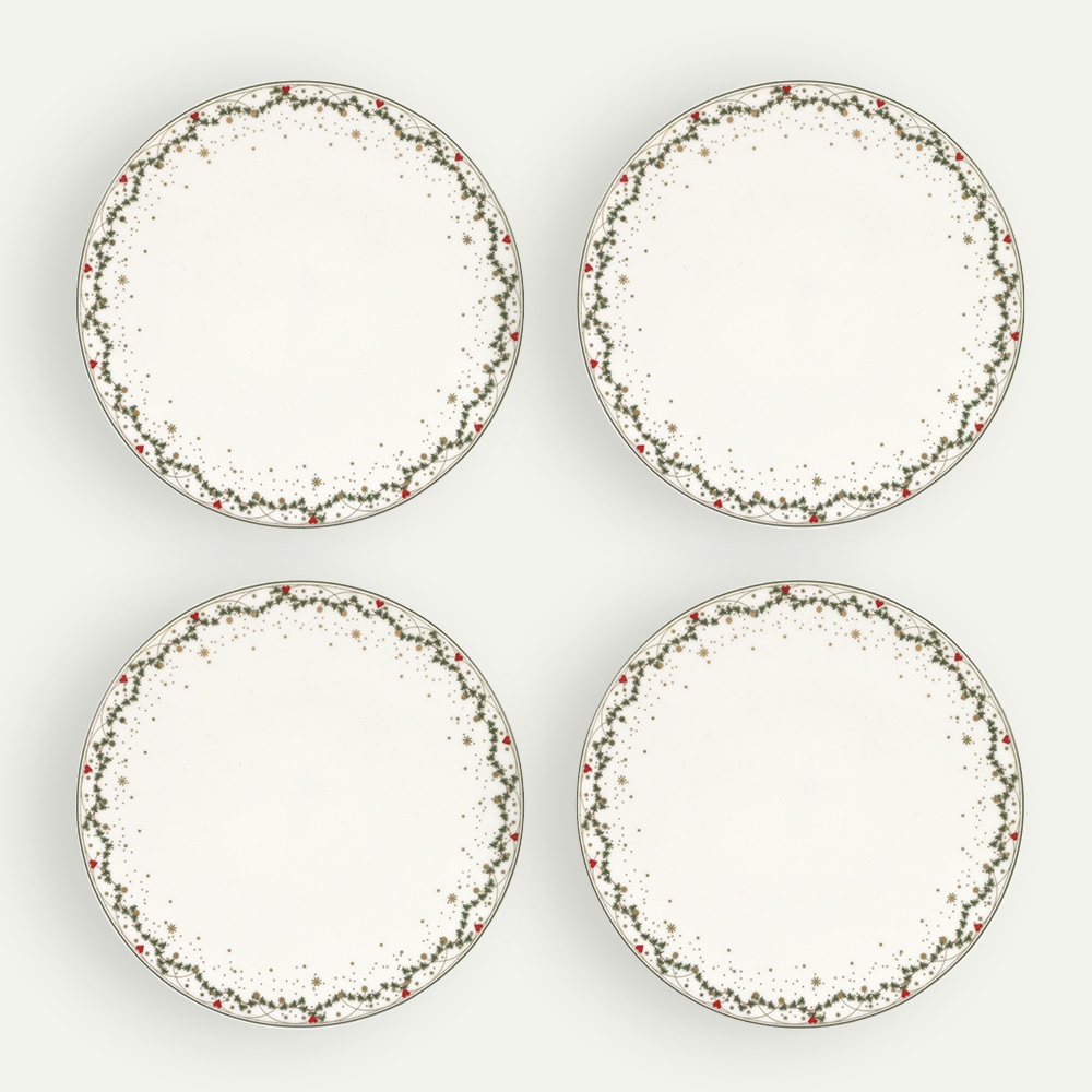 Christmas Memories Plate 22 cm, 4-pack, Tradition