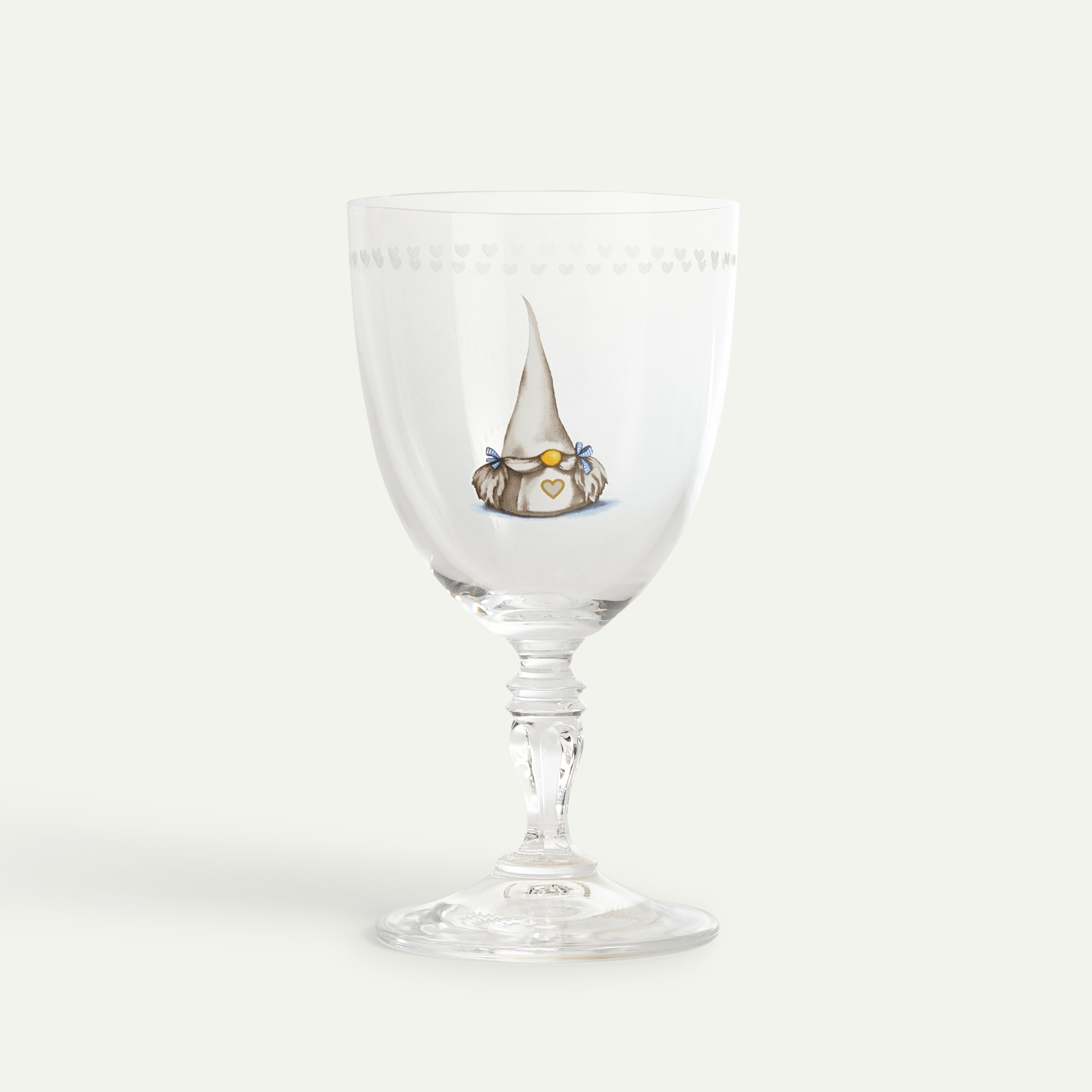 Christmas Gnome White Wine Glass 28 cl