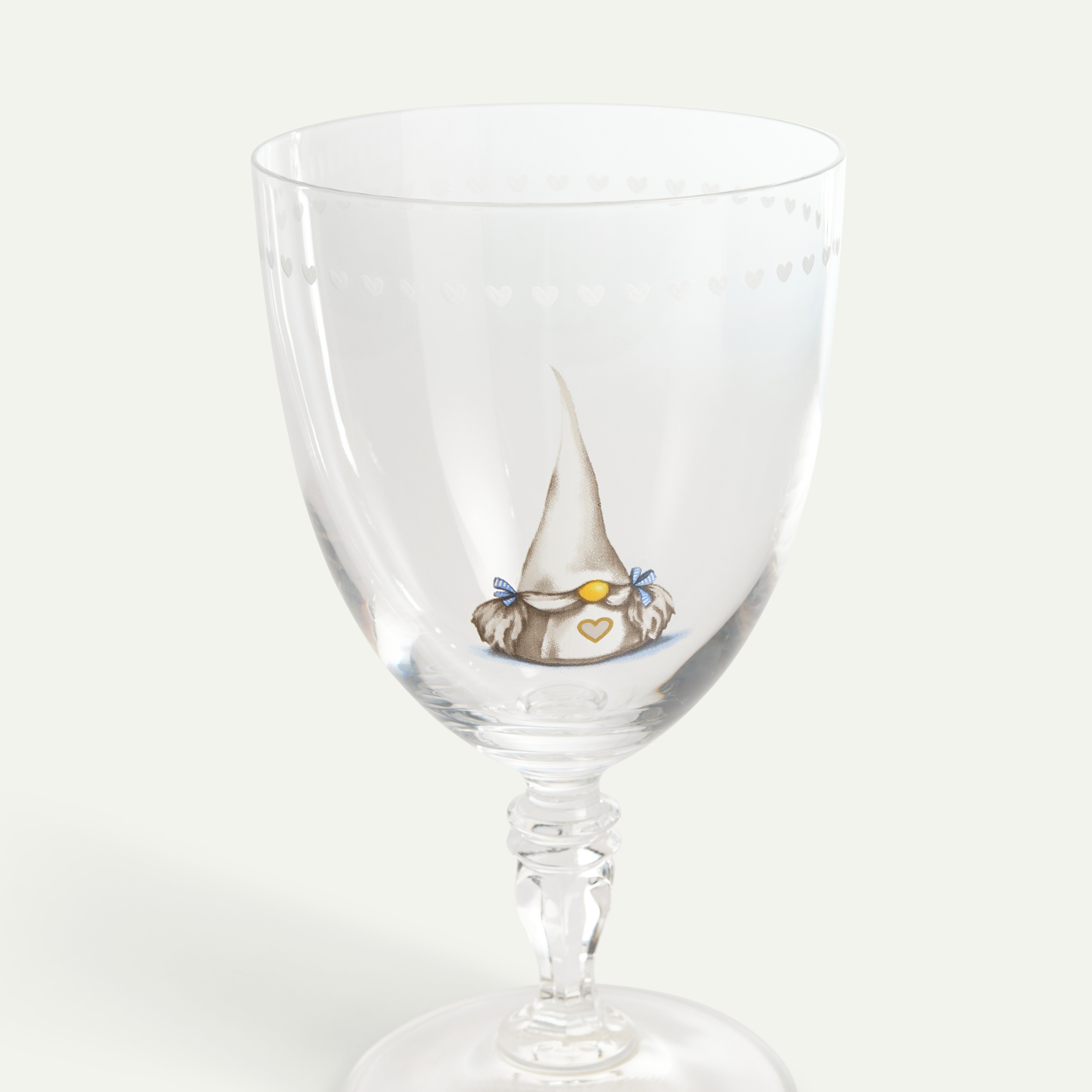 Christmas Gnome White Wine Glass 28 cl