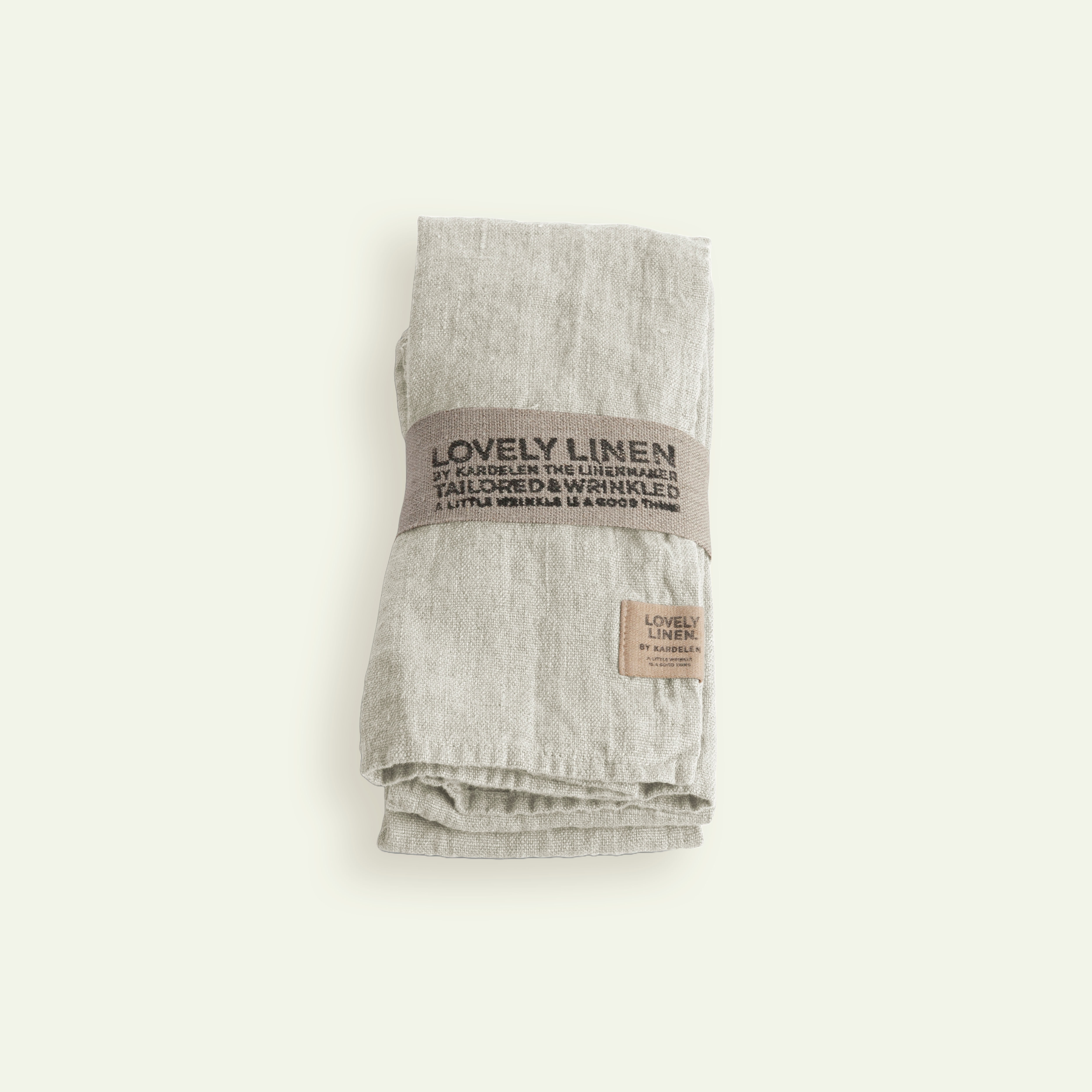 Lovely Linen Lovely servett 45 x 45 cm 4-pack, Light Grey