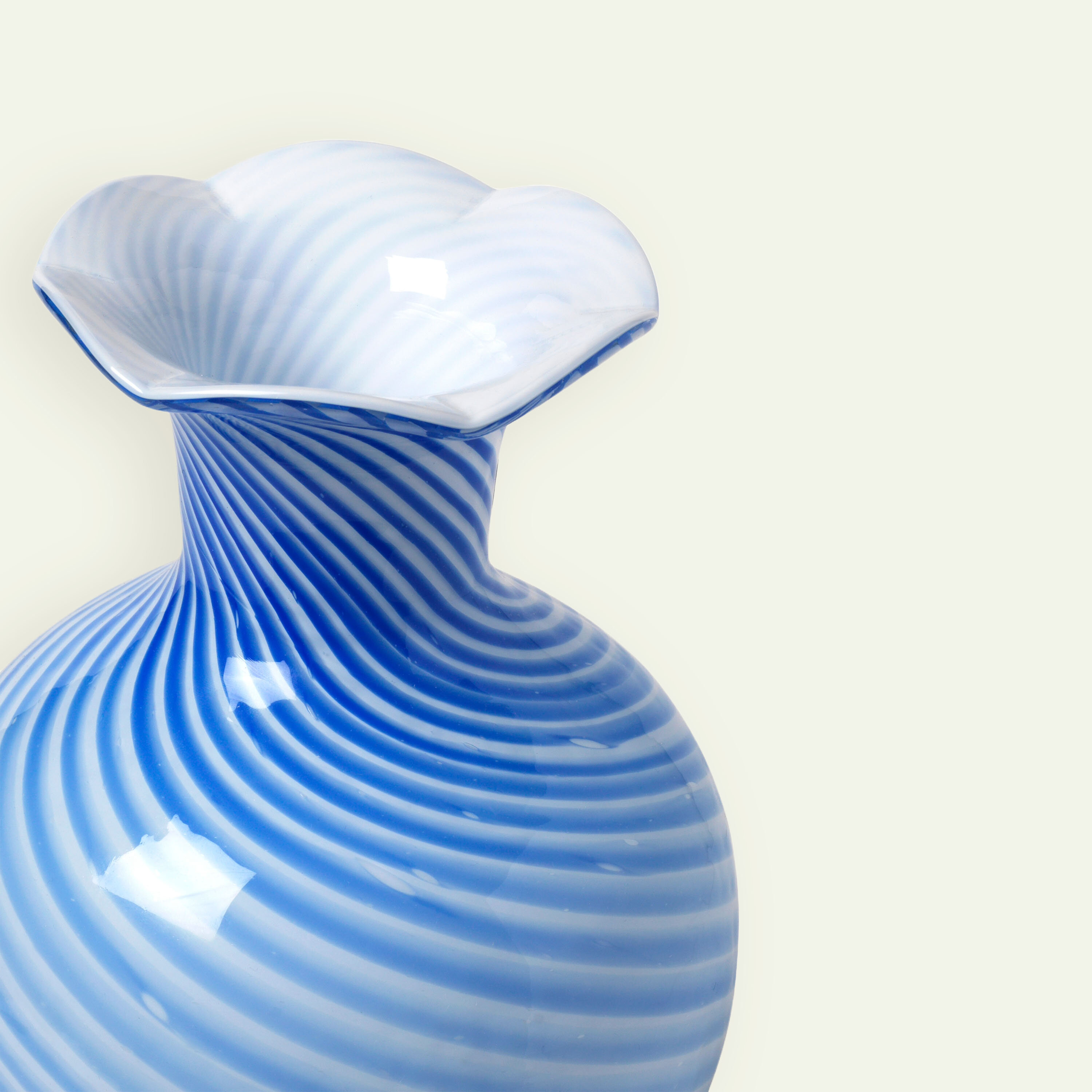 Broste Copenhagen Mella vase 17,5 x 30 cm, Intense Blue