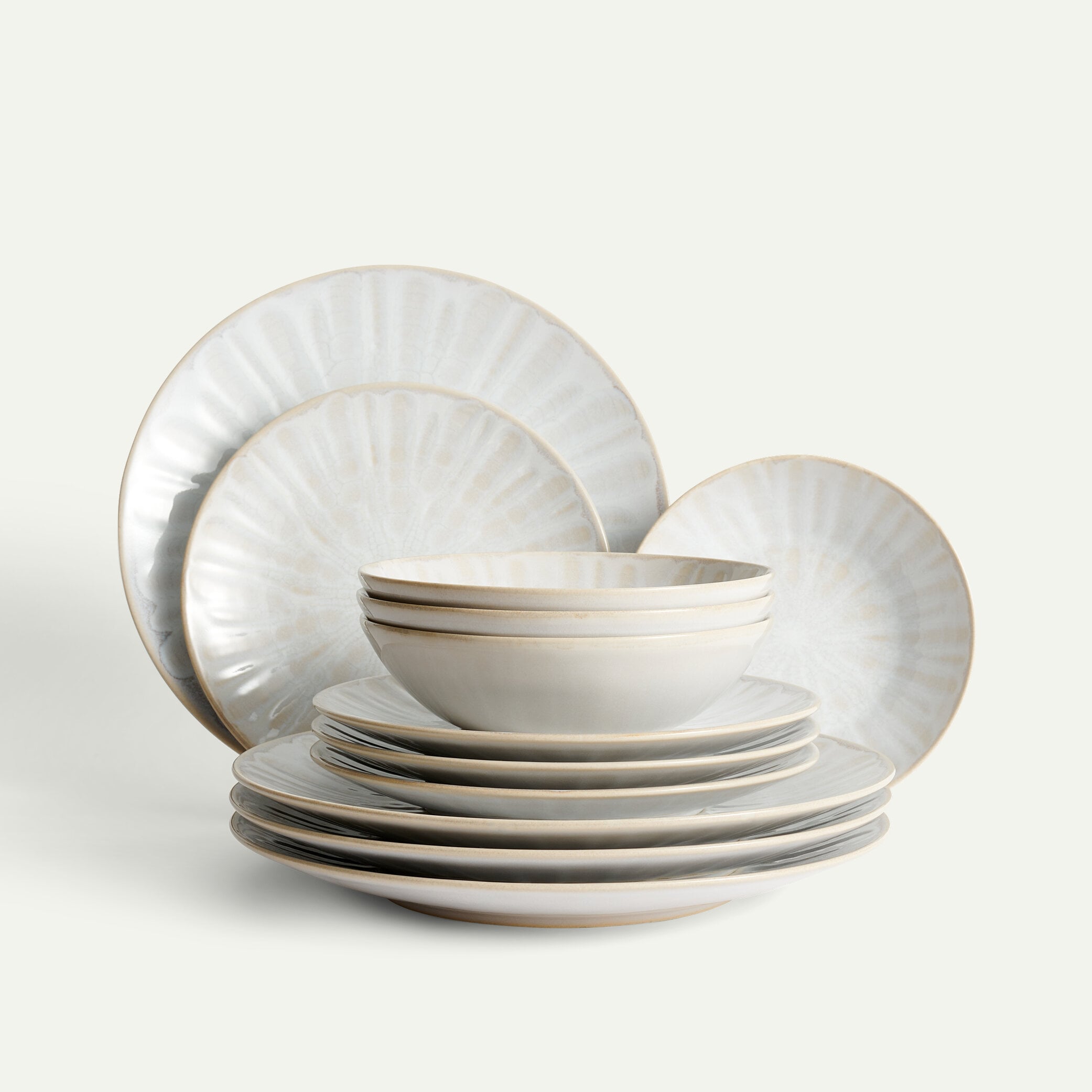 Terra Fiore Plate Set, 12 Pieces