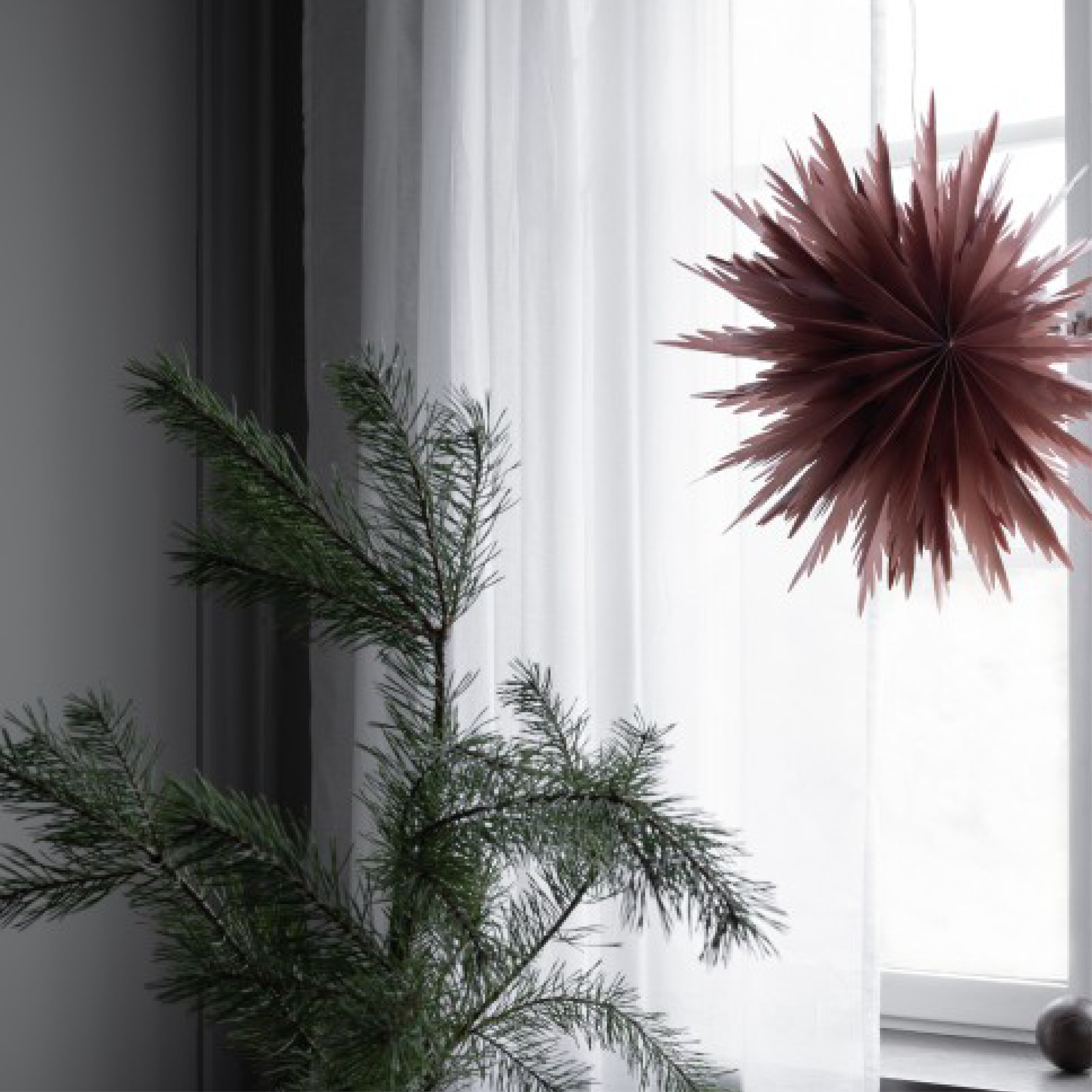 Watt & Veke Liz Adventsstjerne 50 cm, Red Ochre