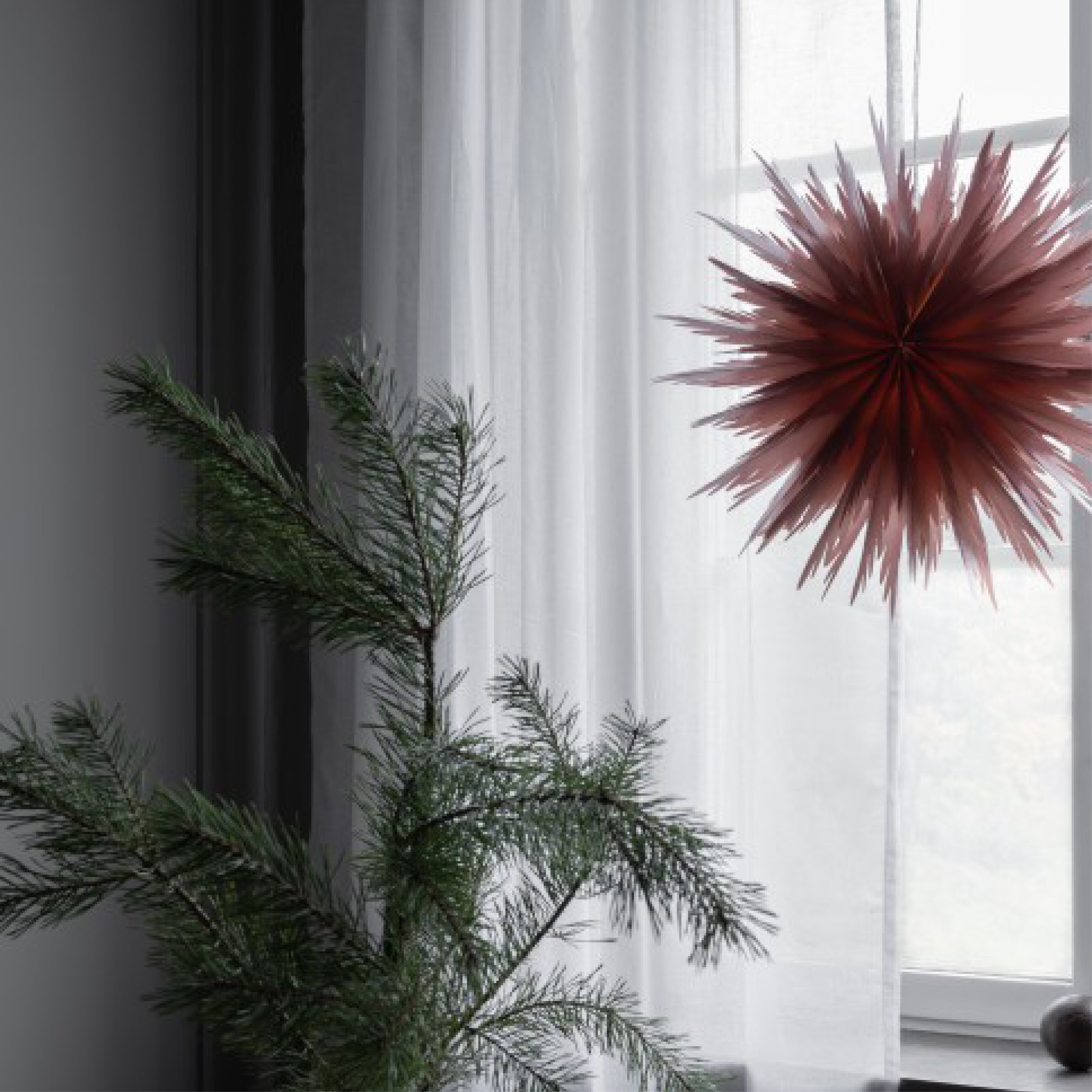 Watt & Veke Liz Adventsstjerne 50 cm, Red Ochre