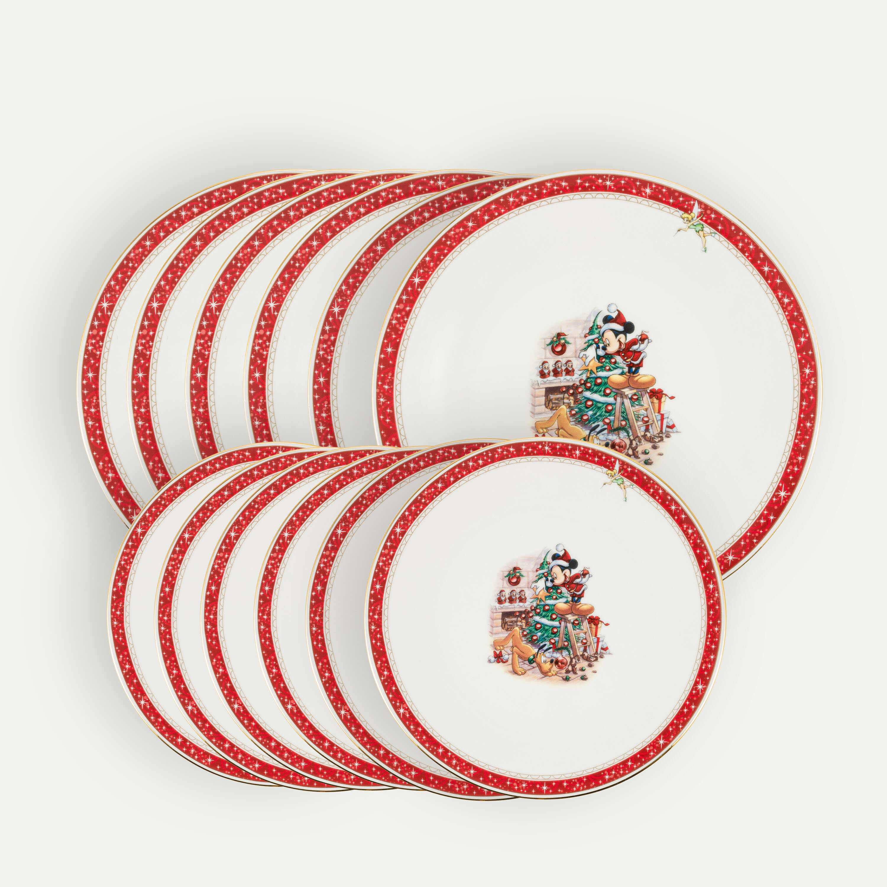 Disney christmas plates best sale