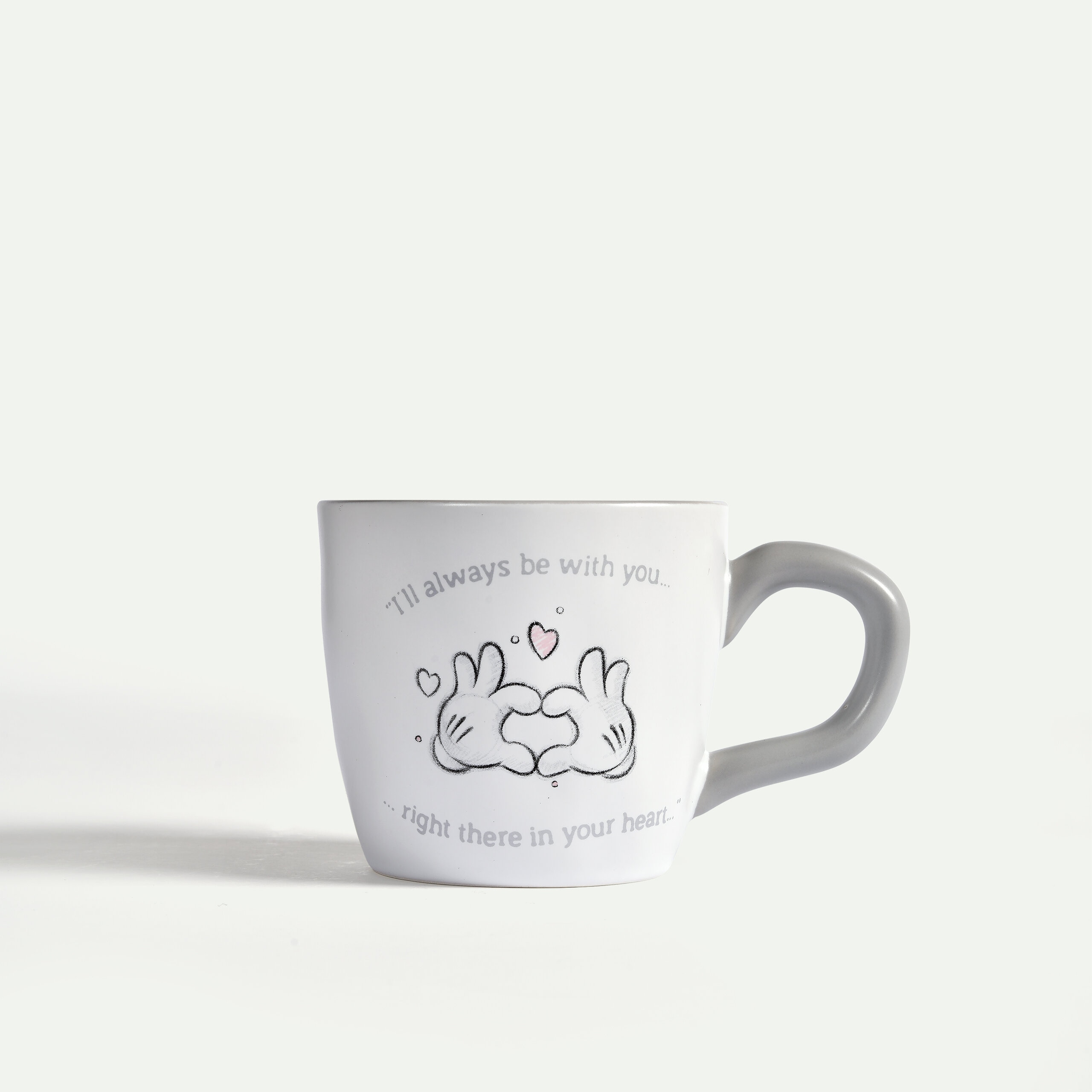 Mickey Mouse Love Mug 30 cl,  Grey