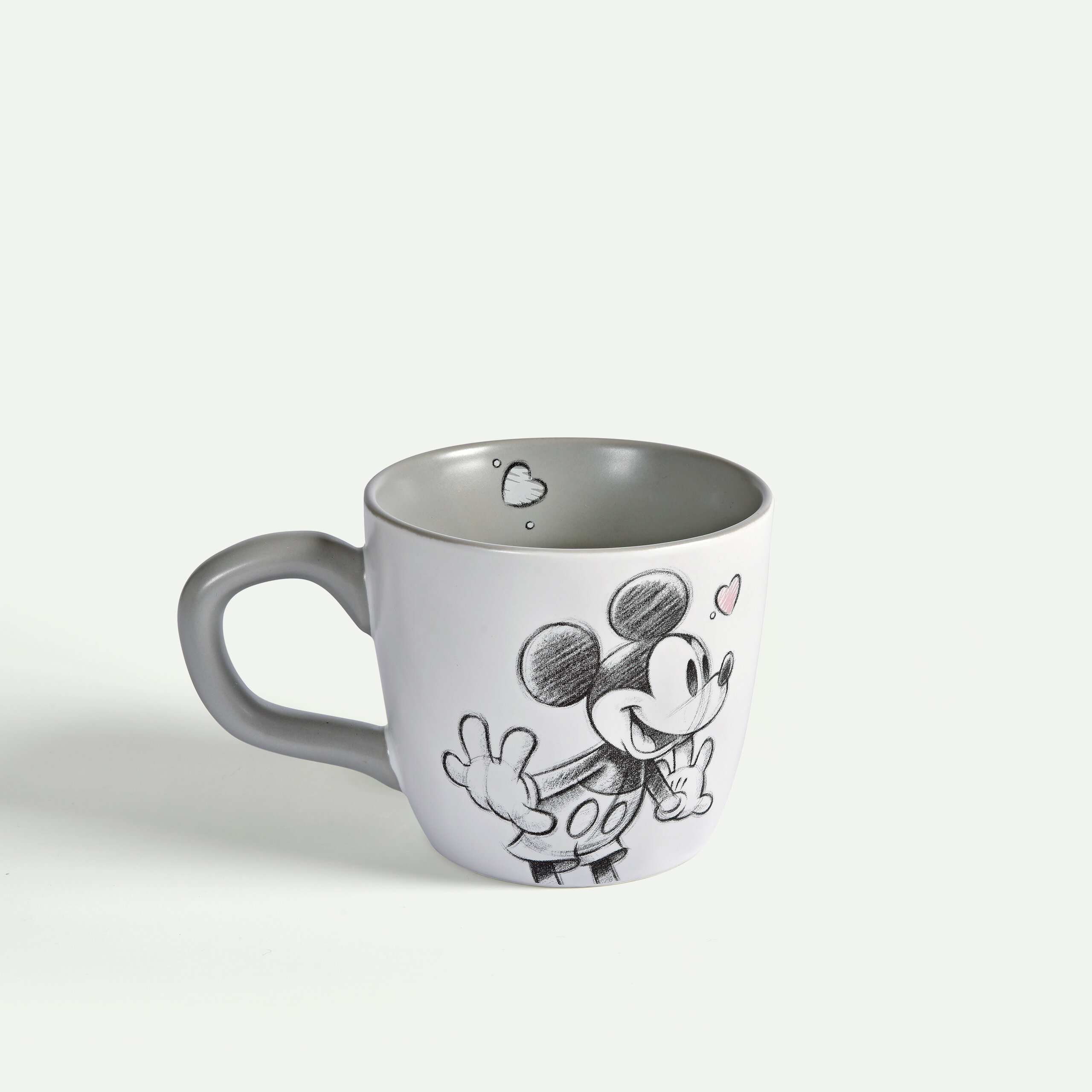 Mickey Mouse Love Mug 30 cl,  Grey