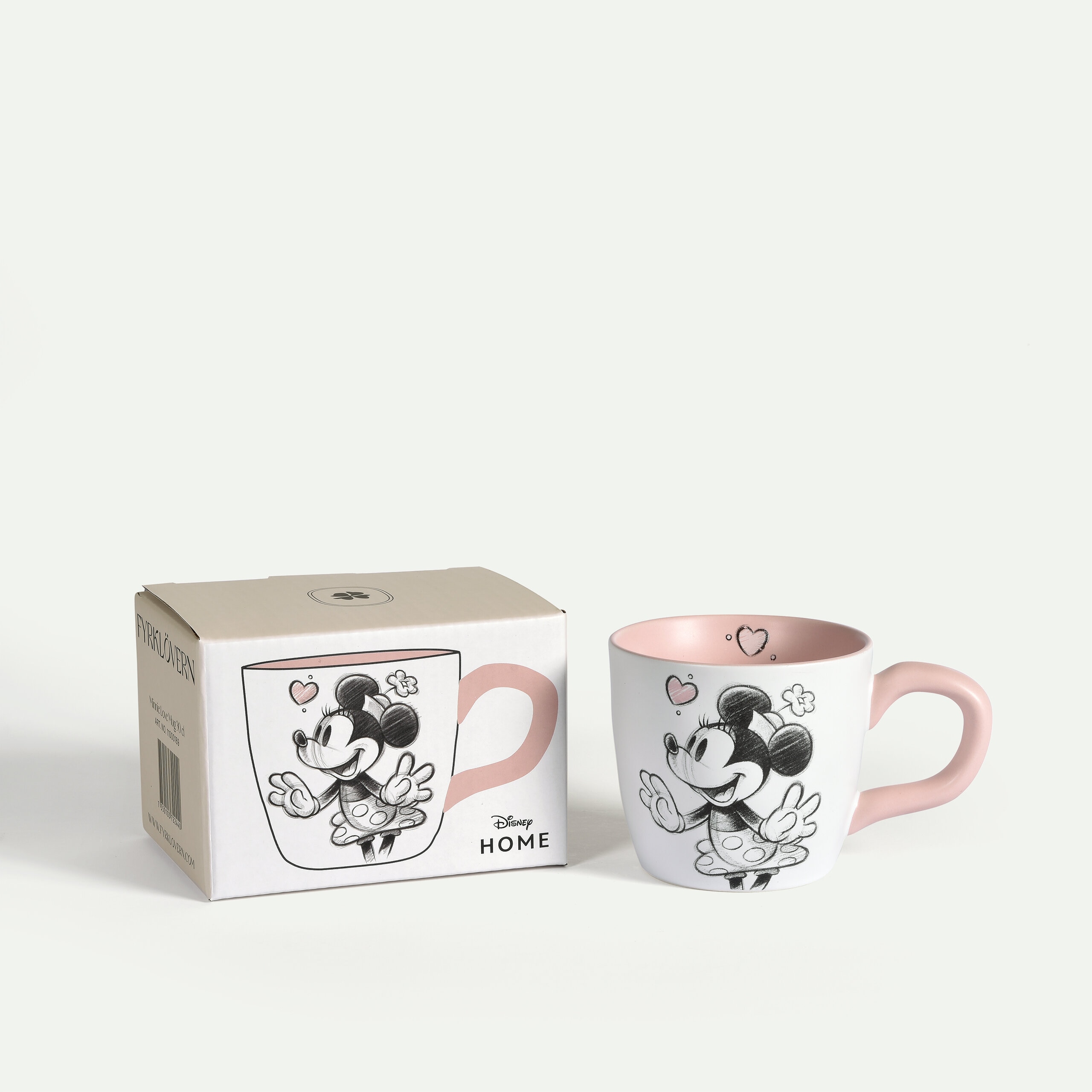 Minnie Mouse Love mugg 30 cl, Rosa