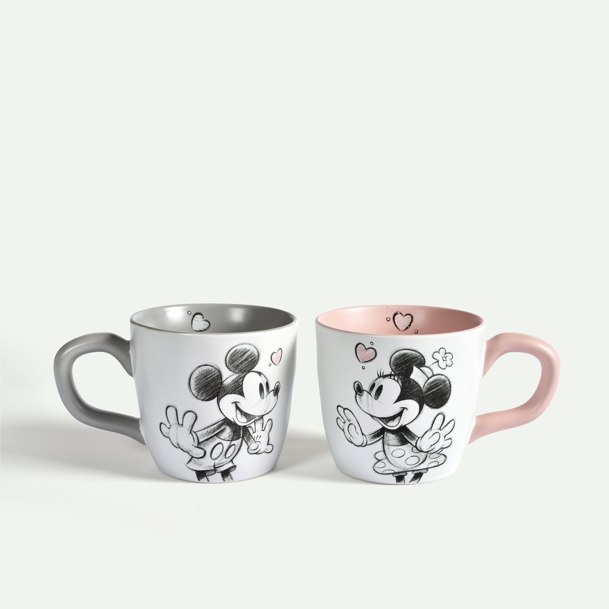 Mickey Mouse and Minnie Mouse Love Mug 30 cl 2-pack