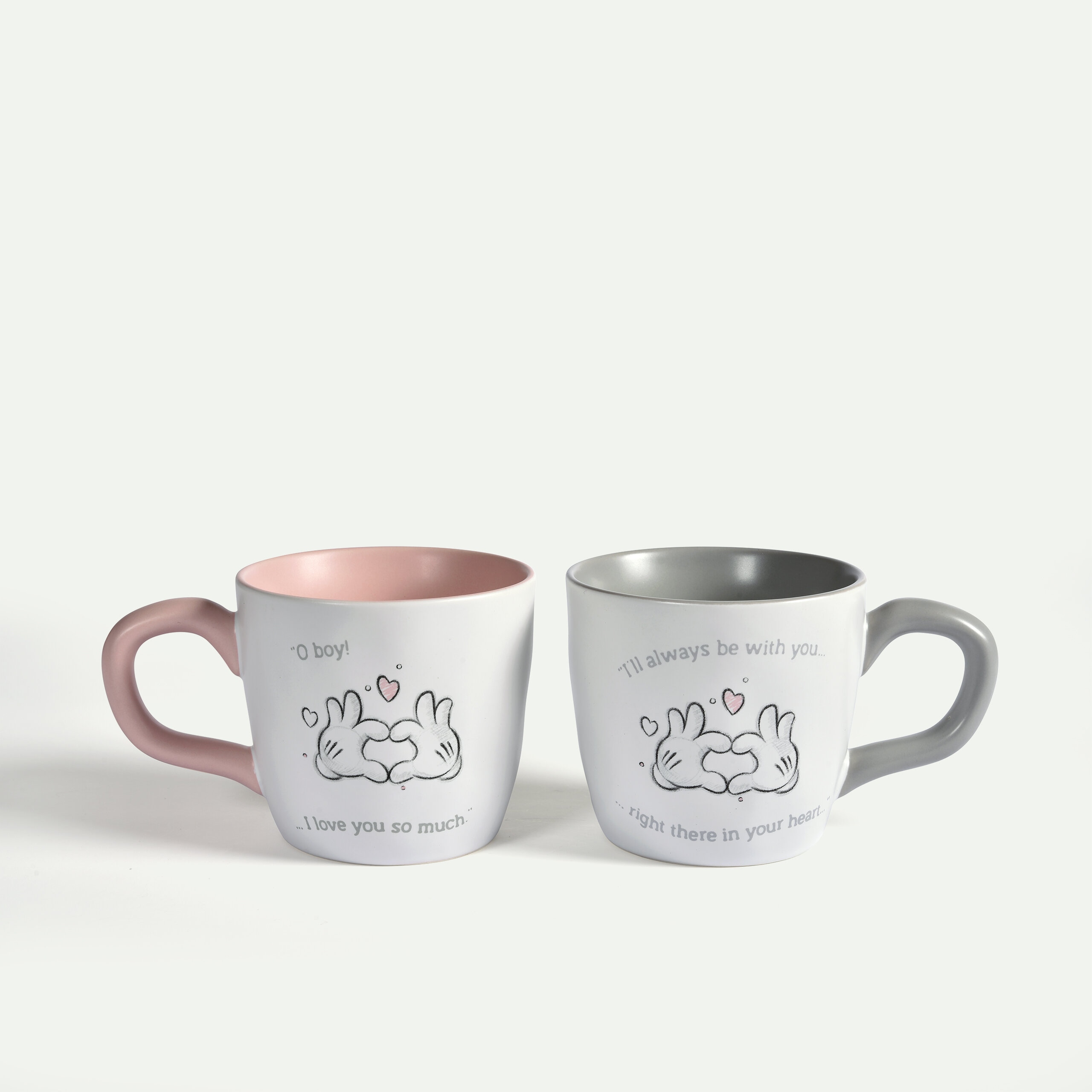 Mickey Mouse und Minnie Mouse Love Tasse 30 cl 2er-Pack