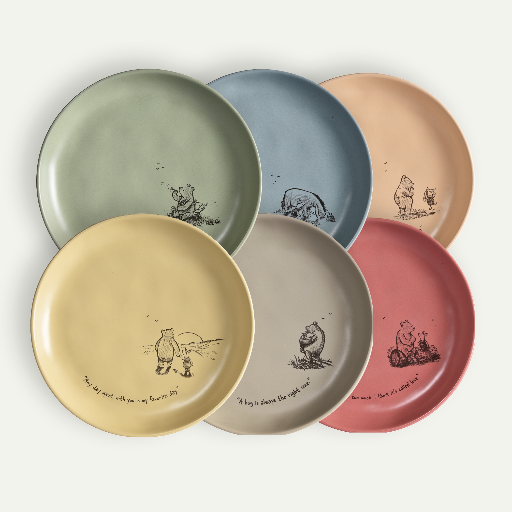 Winnie the Pooh plate 20 cm 6-pcs