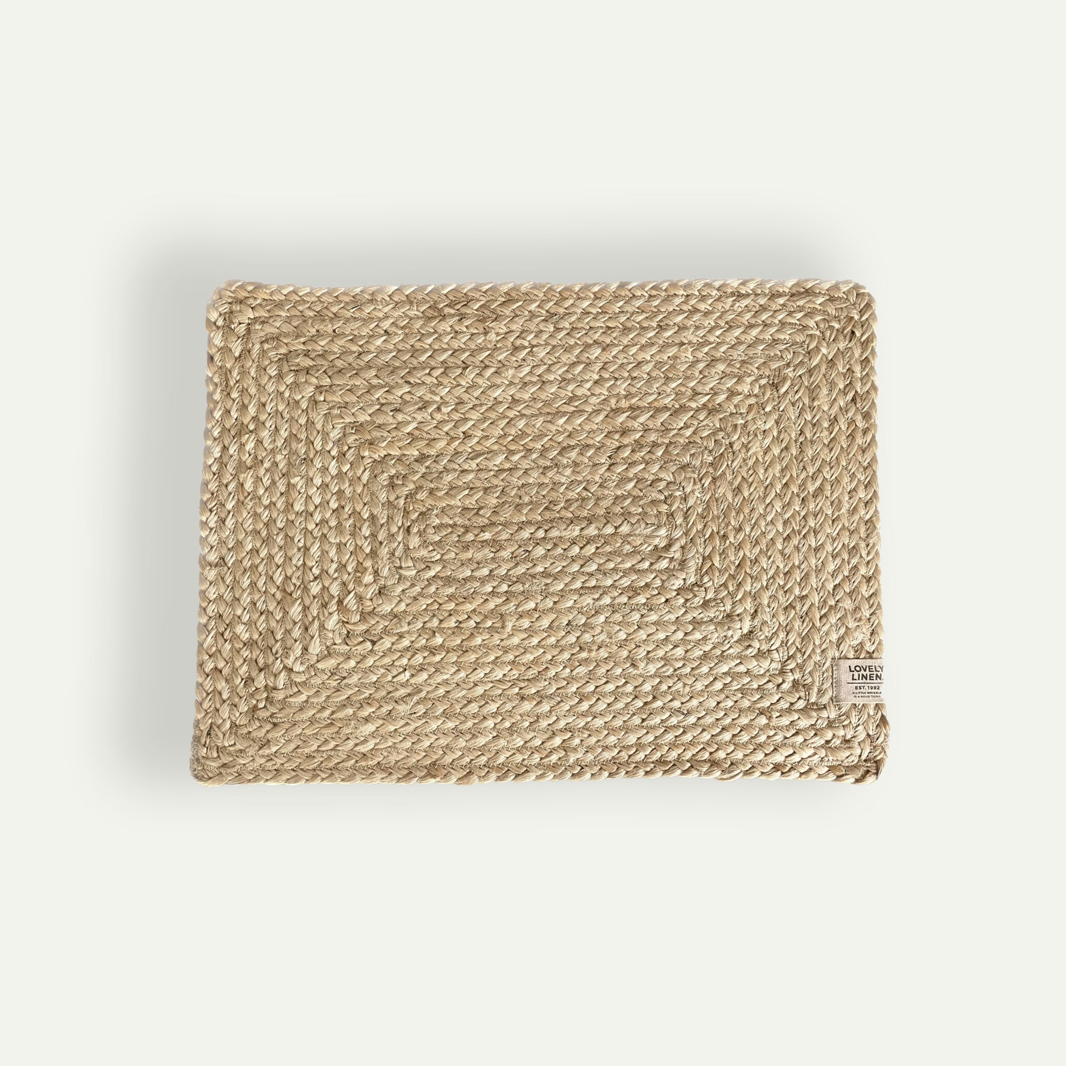 Lovely Linen Breezy bordstablett 33 x 45 cm, Natural Beige 