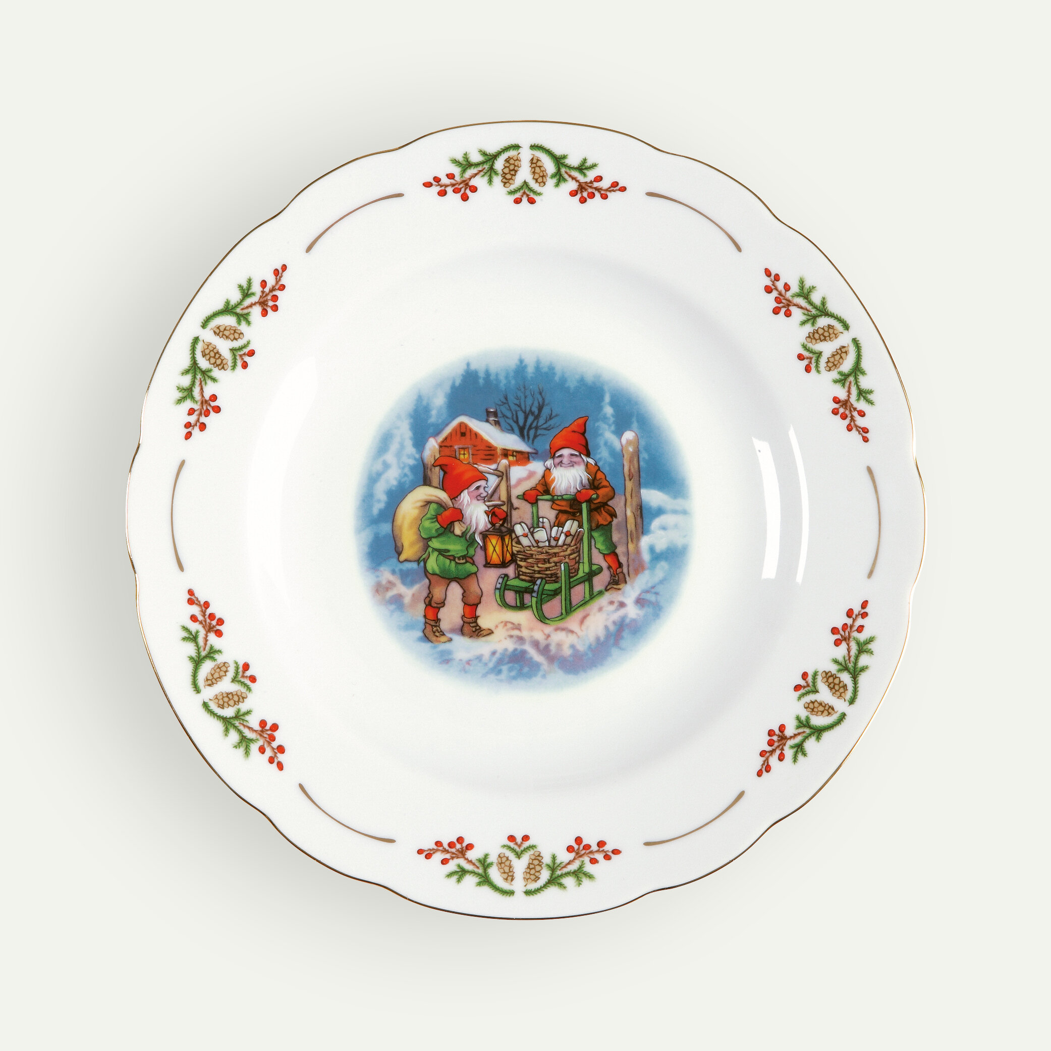 Traditional Christmas Plate, 26 cm