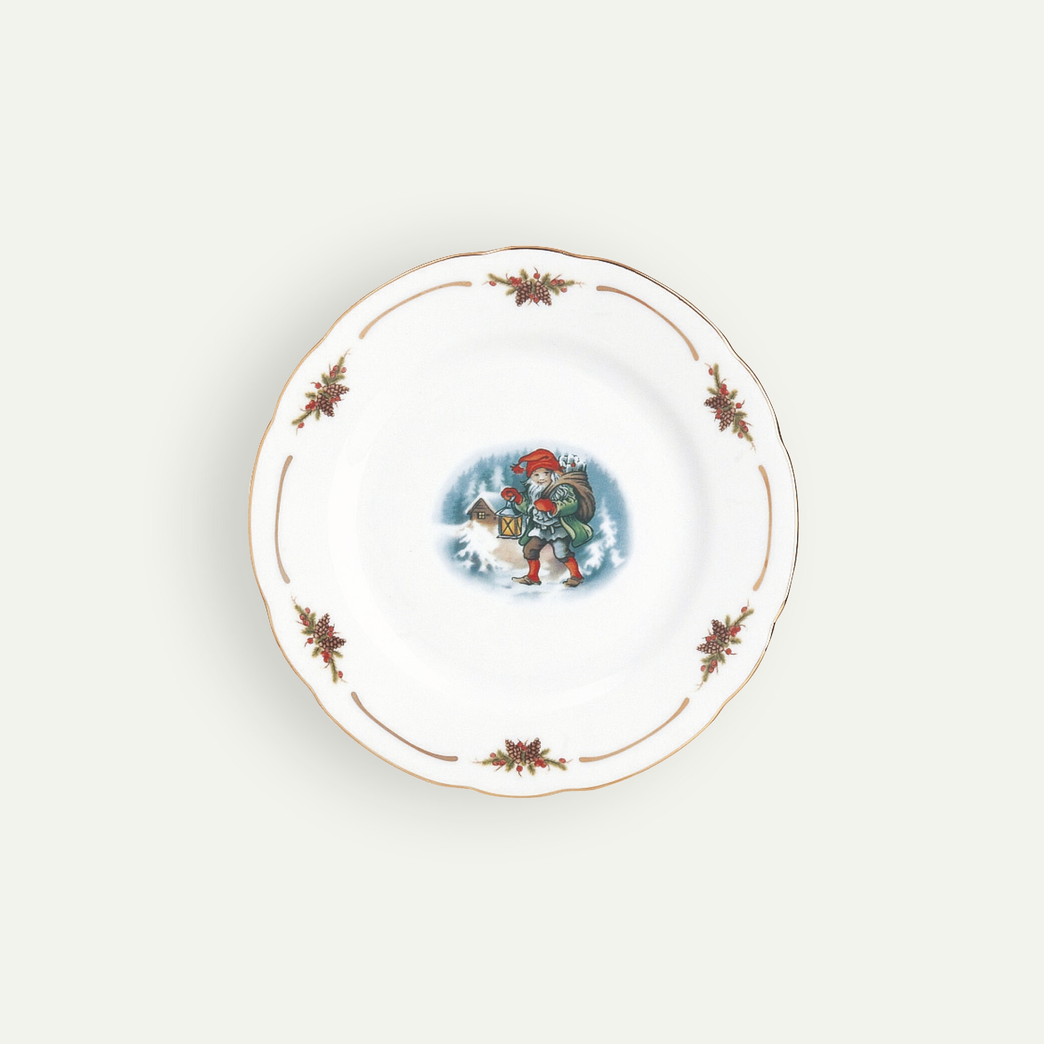 Traditional Christmas Side Plate, 19 cm