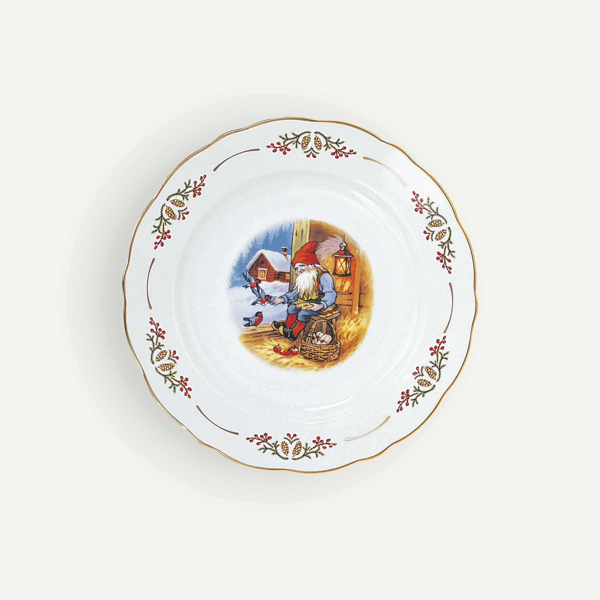 Traditional Christmas Side Plate, 21 cm