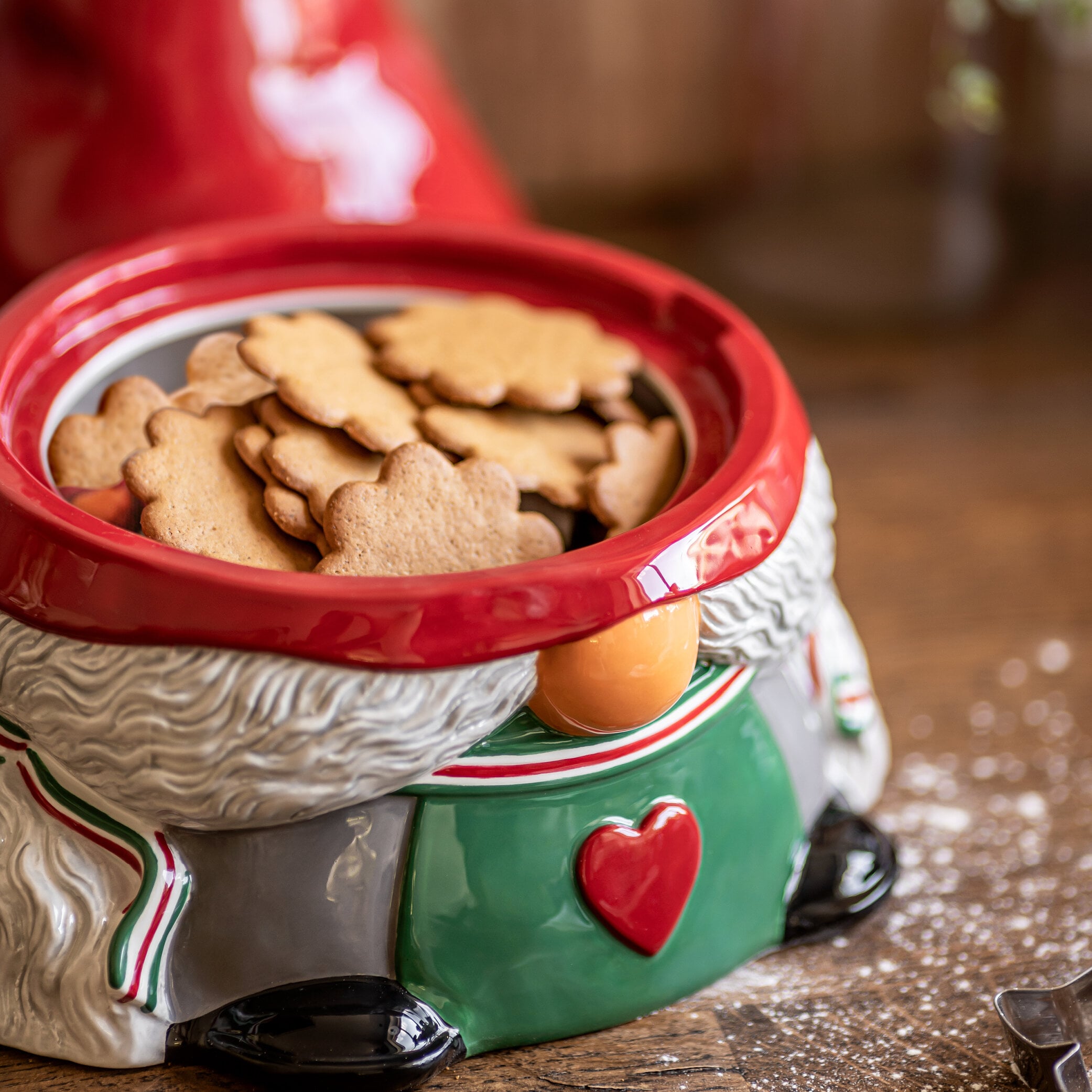 Christmas Gnome Cookie Jar 35 cm