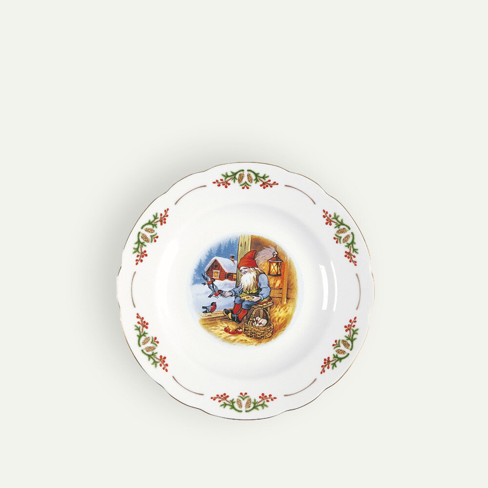 Traditional Christmas Side Plate, 21 cm, 4-pack